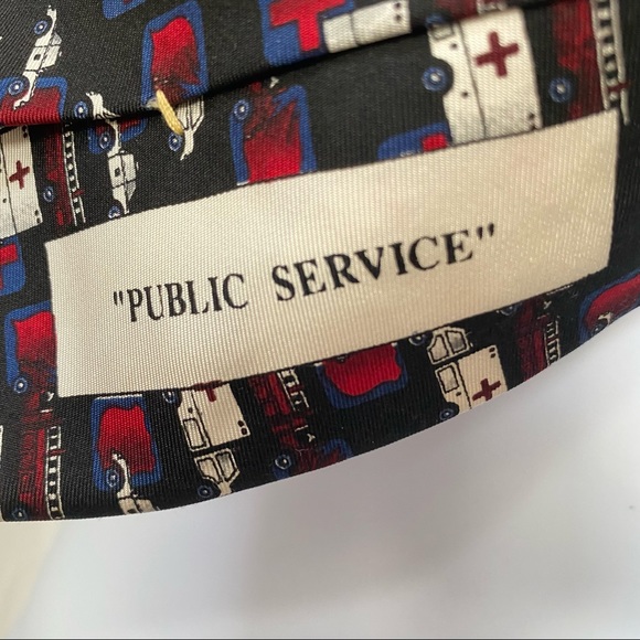 Public Service Neck Tie Ambulance Doctor Nurse Police EMT Theme - Picture 4 of 6